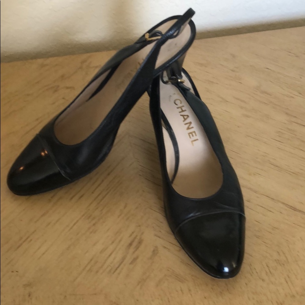 Vintage Chanel slingback heels